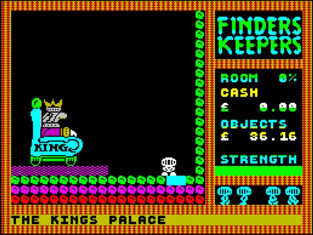 Finders Keepers - ZX Spectrum game screenshot (1985) by Mastertronic